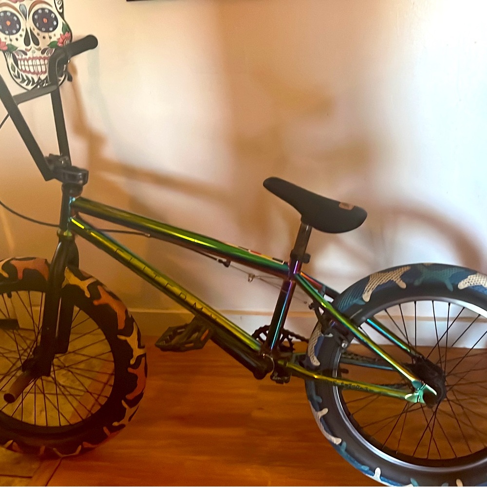 Elite destroto bmx bike oil slick